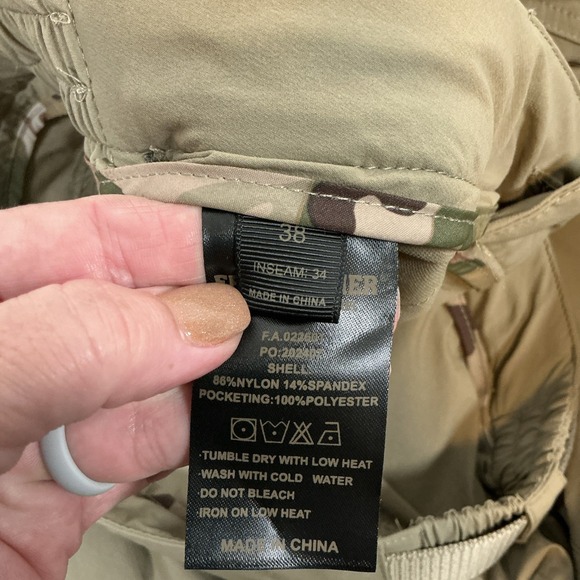 Free Soldier Tactical Cargo Pants Mens 38x34 Tan Protection Mesh Outdoor NWT - Picture 7 of 9